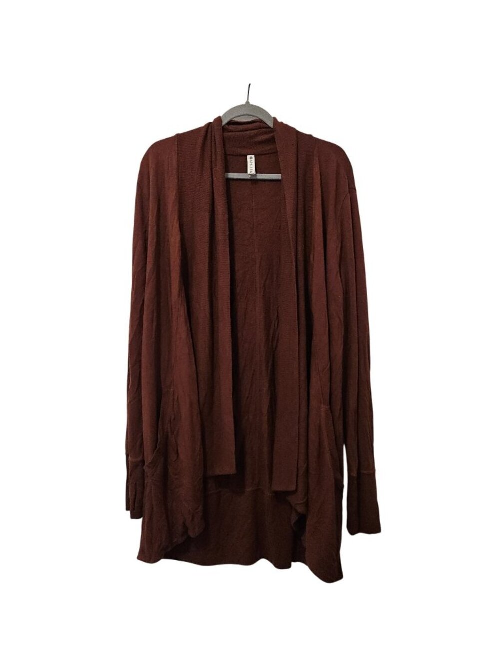 Athleta Burgundy Nirvana Yoga Wrap Open Cardigan Womens 1X